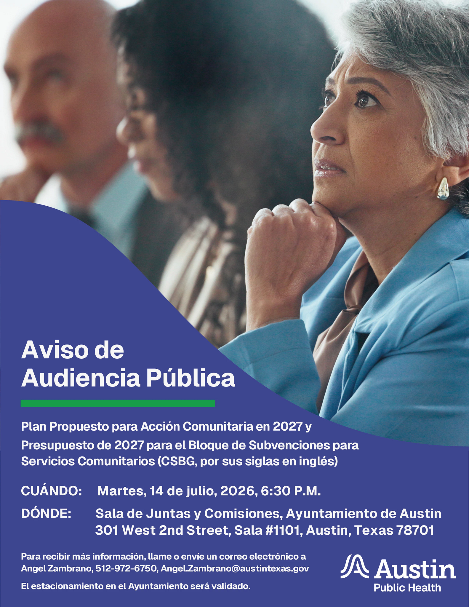 Notice of Public Hearing 2027 Proposed Community Action Plan And 2027 Budget for the Community Services Block Grant When:	Tuesday, July 14, 2026 6:30 pm