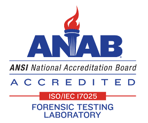 ANAB symbol Forensic Testing Lab