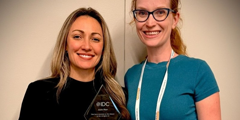 Pictured from left to right, Samantha Smith, Business Process Consultant, Sr. and Ariel Brown with Austin Water Technology - IT Service Owner