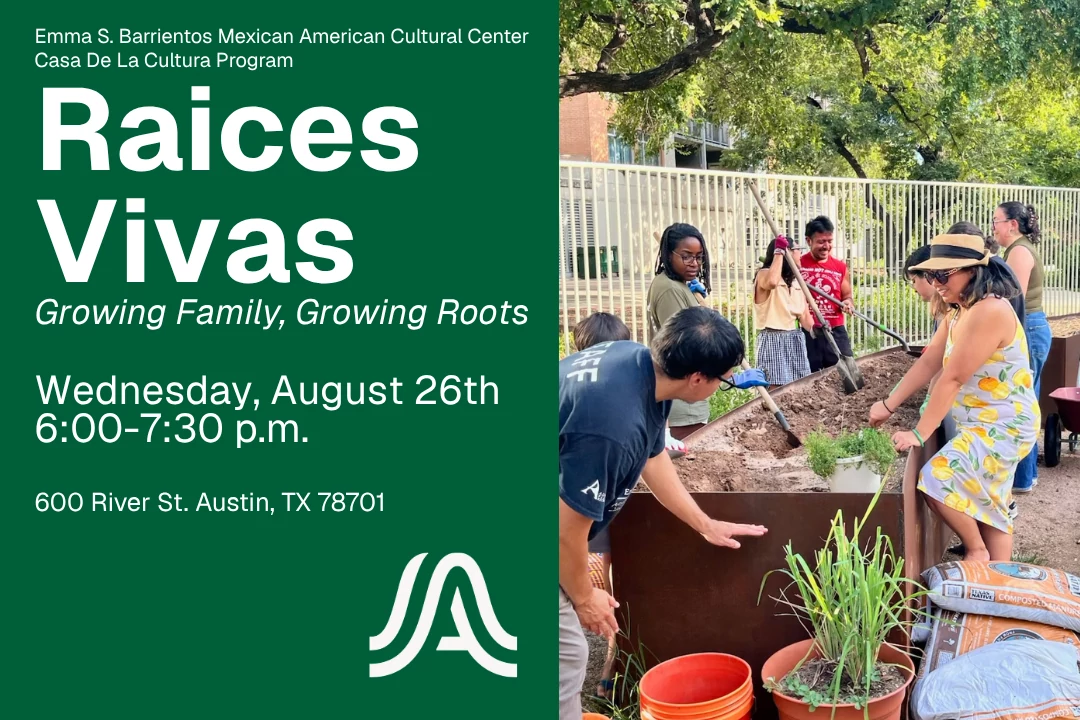 Flyer featuring a garden workday