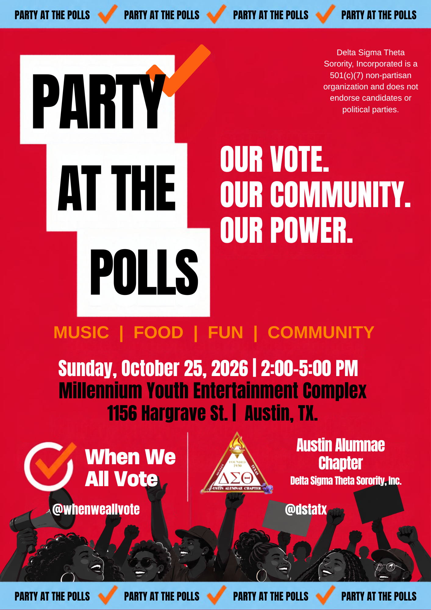 Party at the Polls Flyer 