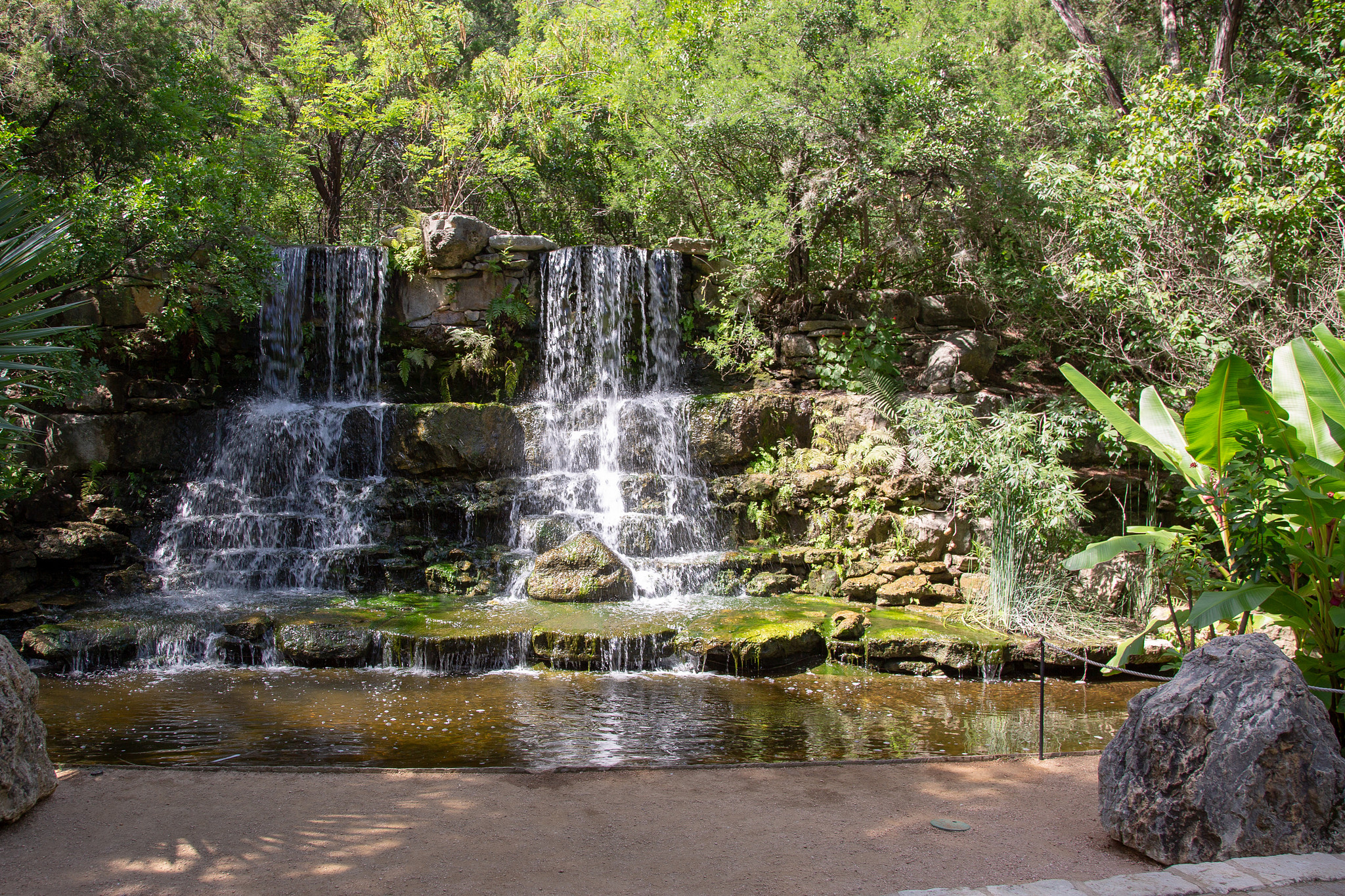 Waterfall, Zilker Botanical Garden, Austin, TX