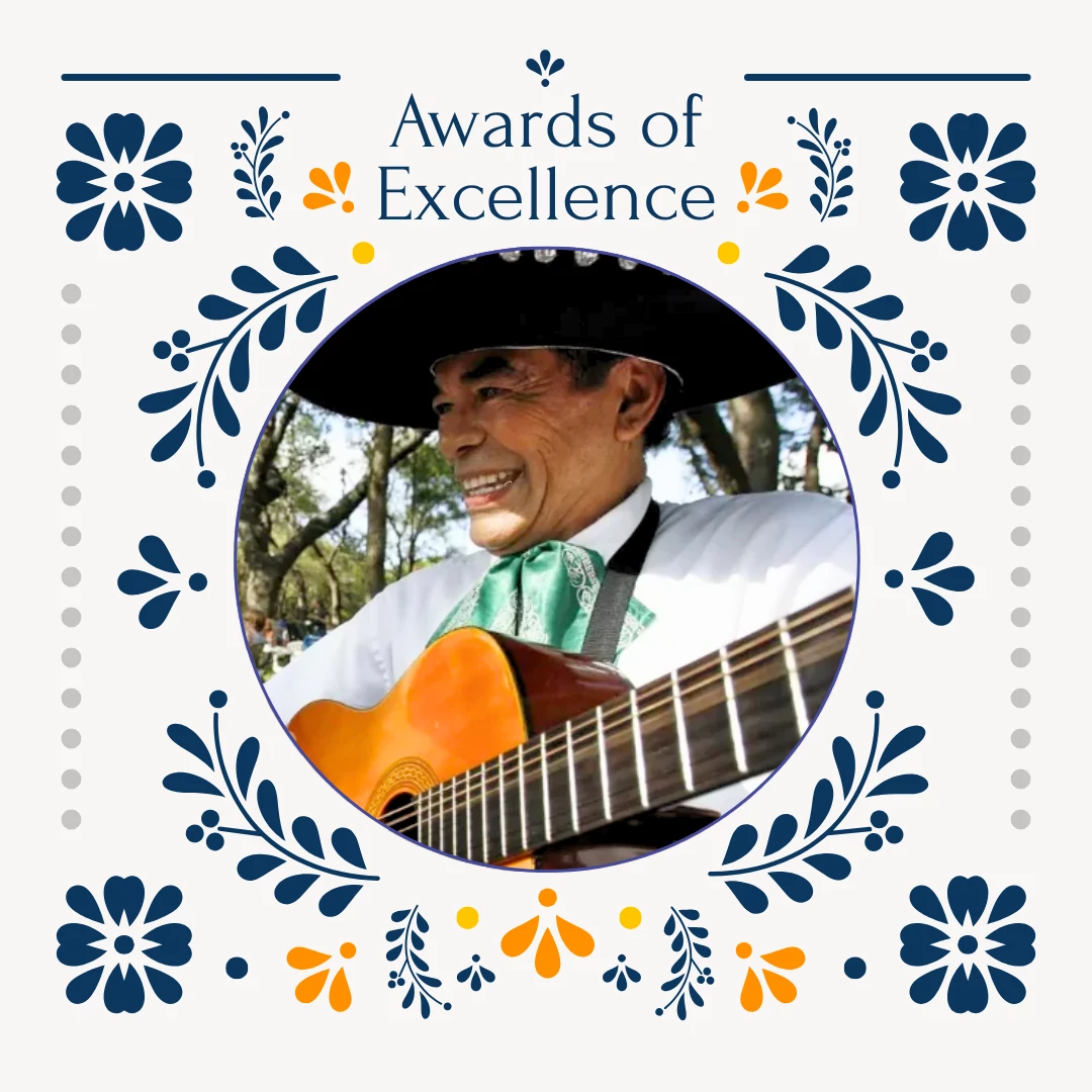 Portrait image of Austin-based musician, Guadalupe Shorty Ortiz