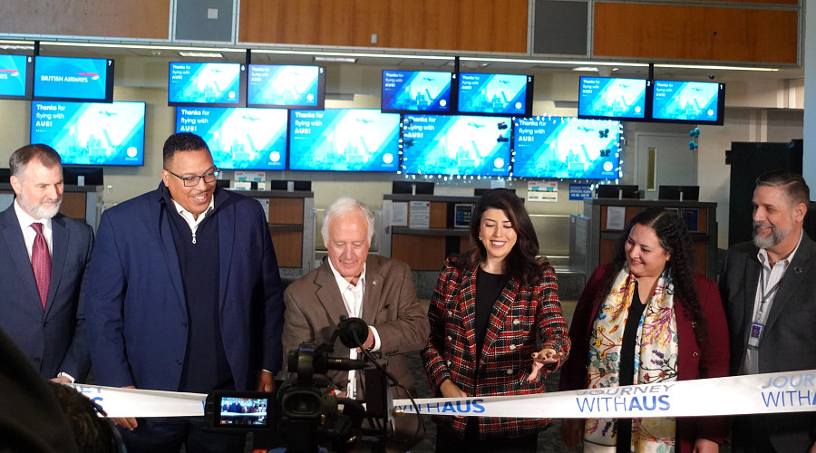 New Outbound Baggage Handling System ribbon-cutting