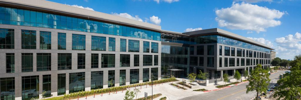 Banner with the Permitting and Development Center, a City of Austin facility