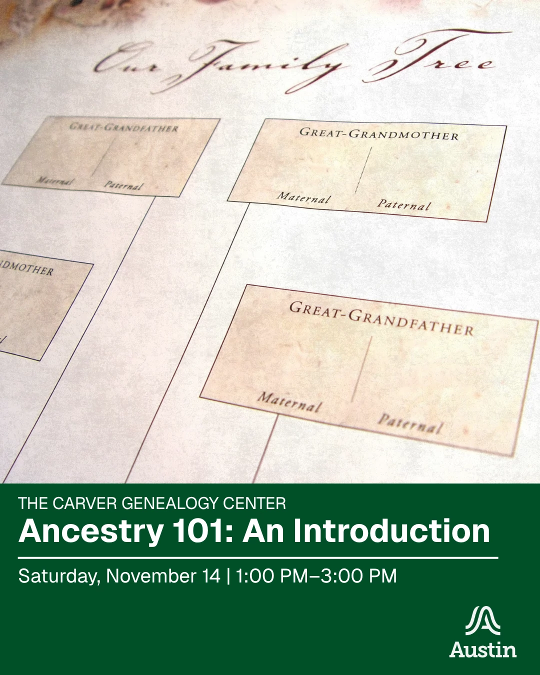 Ancestry 101: An Introduction at George Washington Carver Museum, Cultural & Genealogy Center