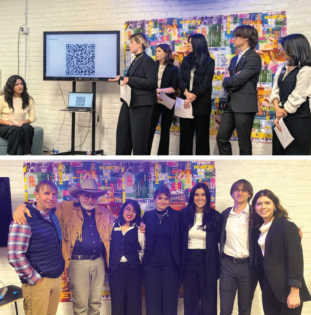 Top, Get Fertilizer Wiser leads present for the Texas Nursery and Landscape Association Region VIII. Bottom, Get Fertilizer Wiser stand with David Thomason and John Dramgool of The Natural Gardener.