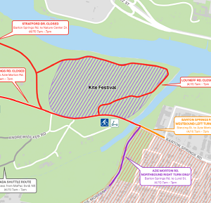 Closure Map Document for the 2026 ABC Kite Fest event