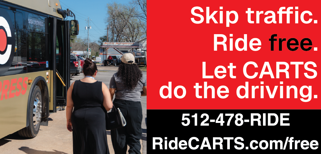 CARTS is offering free rides to people who want to try their new commuter routes to Austin.