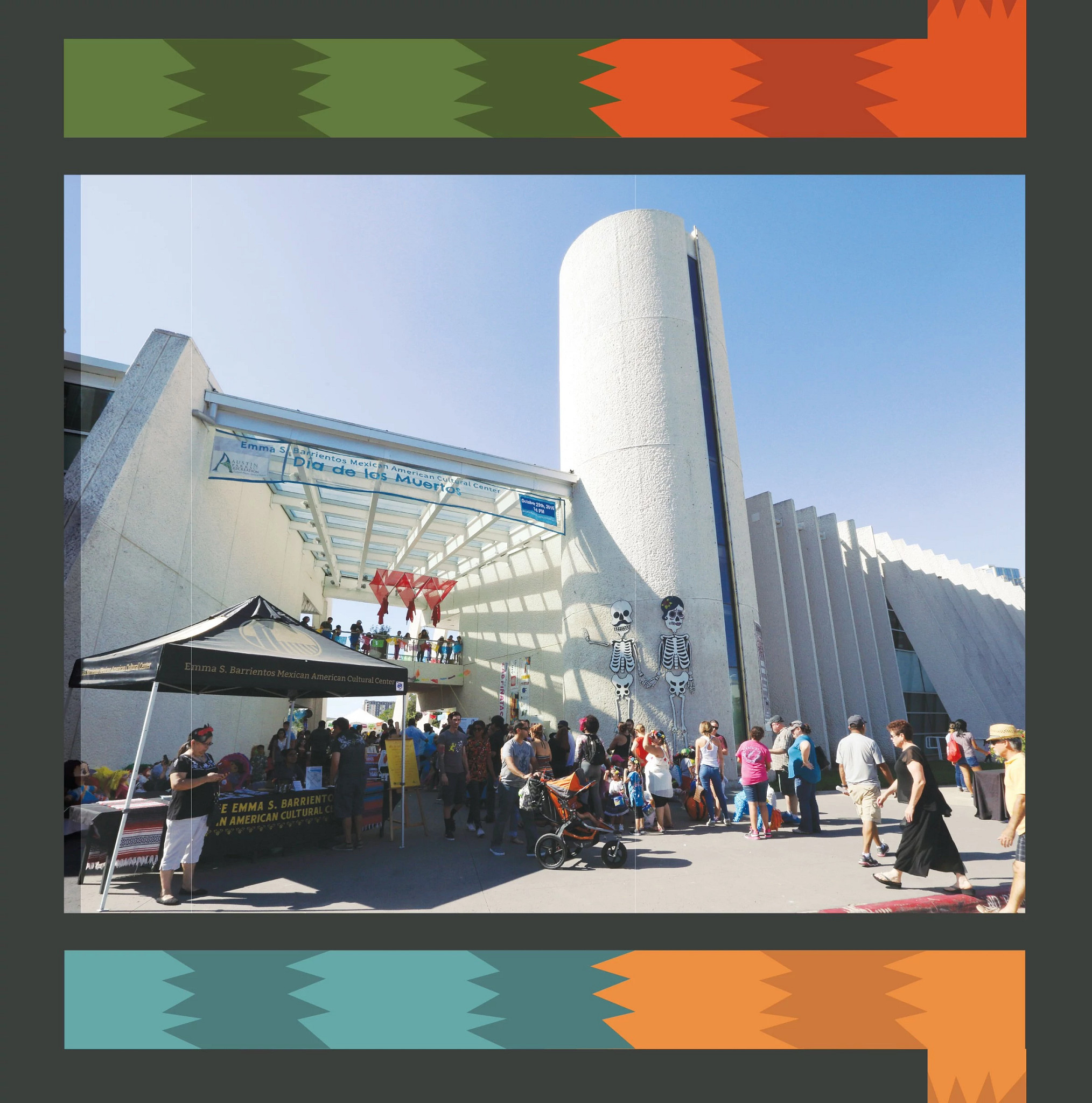 MACC Grand ReOpening Imagination Knows No Borders Photo of the MACC with decorative border