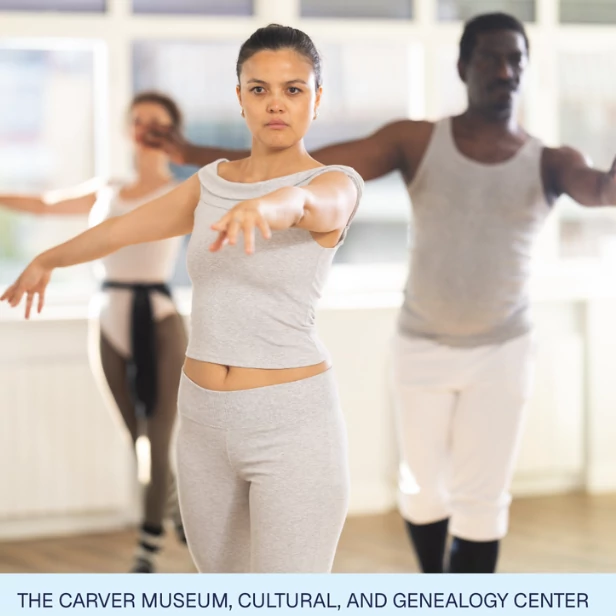 three dancers in adult ballet class