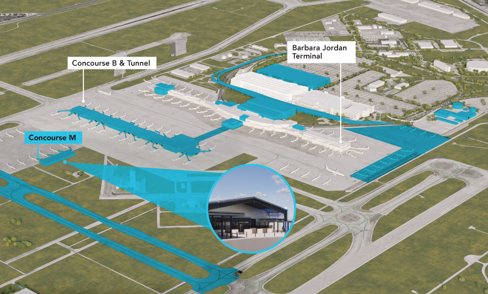 Concourse M map 