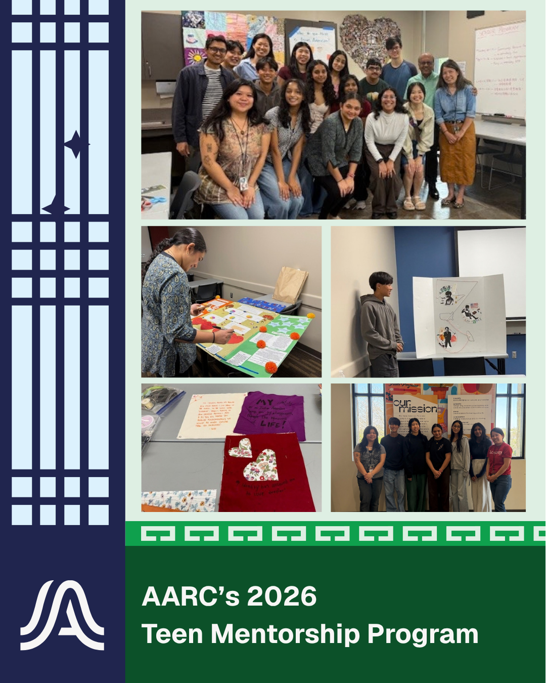Collage of 5 pictures from the 2026 Teen Mentorship Program