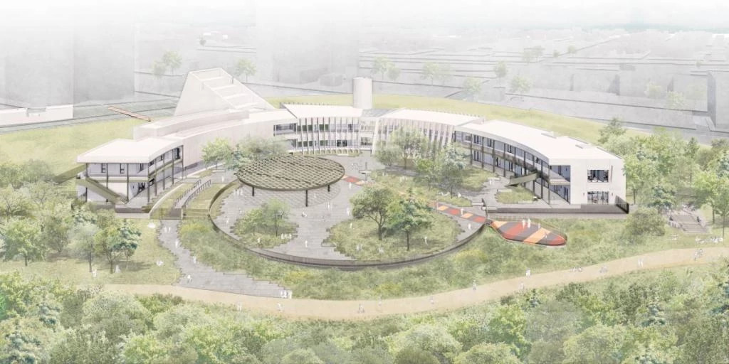 Rendering of ESB-MACC after construction showing improvements