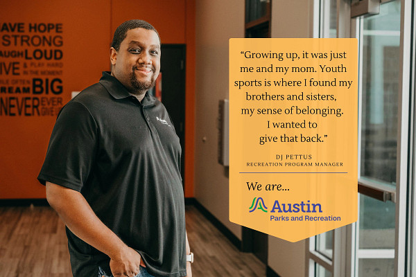 We Are Austin Parks and Recreation staff image and quote