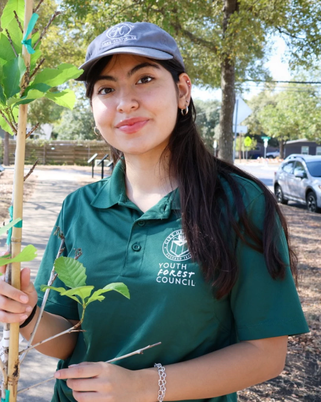 A photo of _____, Youth Forest Council member in the 2024-25 cohort.
