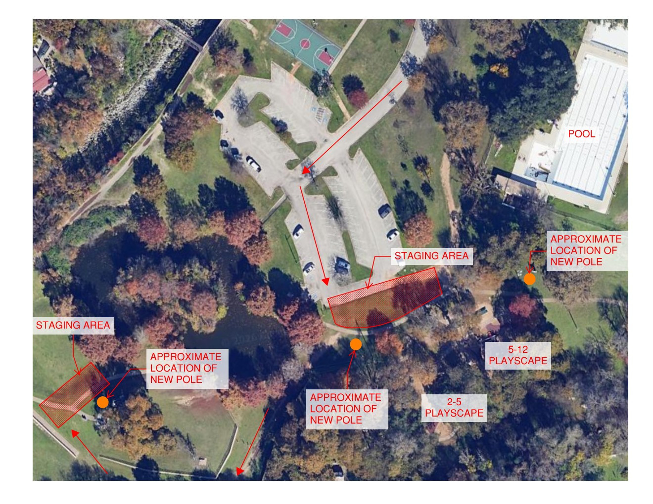 Northwest District Park project map Austin TX