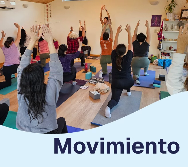 group of women at a yoga class