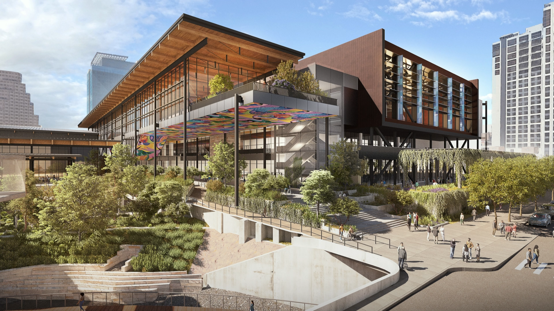 Rendering of the new Austin Convention Center