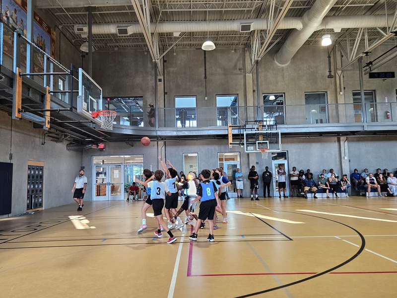 basketball game at a recreation center
