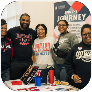 Howard University representatives at the Carver HBCU Day