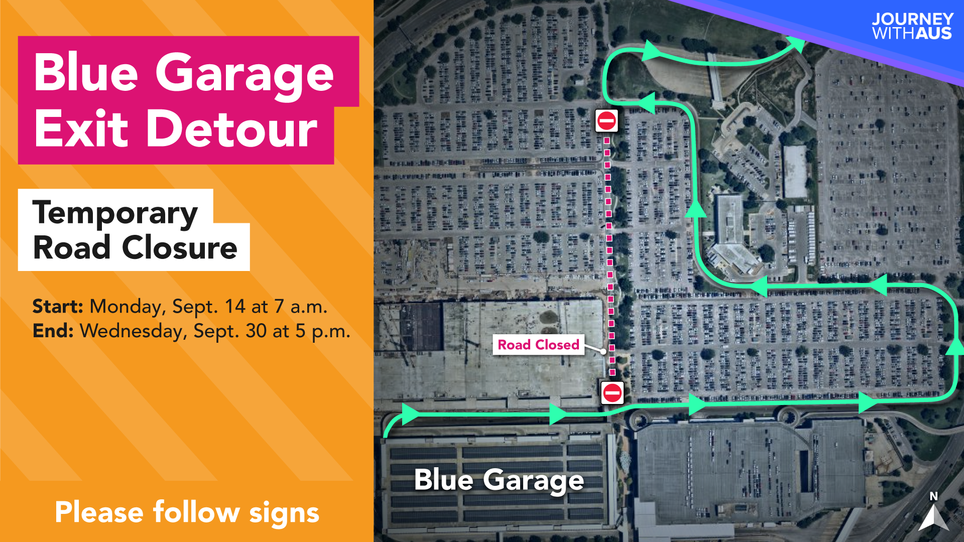 Blue Garage Exit Detour