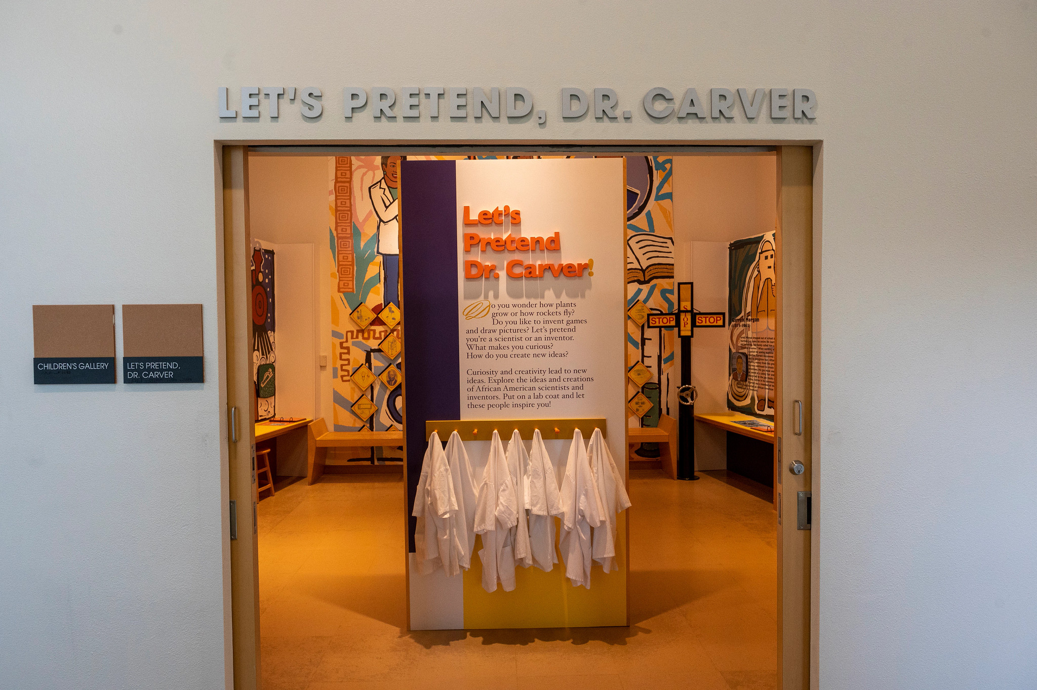 Photo of the children's gallery in the george washington carver museum