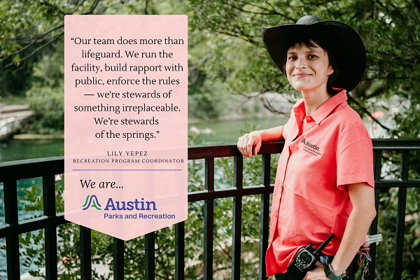 We Are Austin Parks and Recreation staff image and quote
