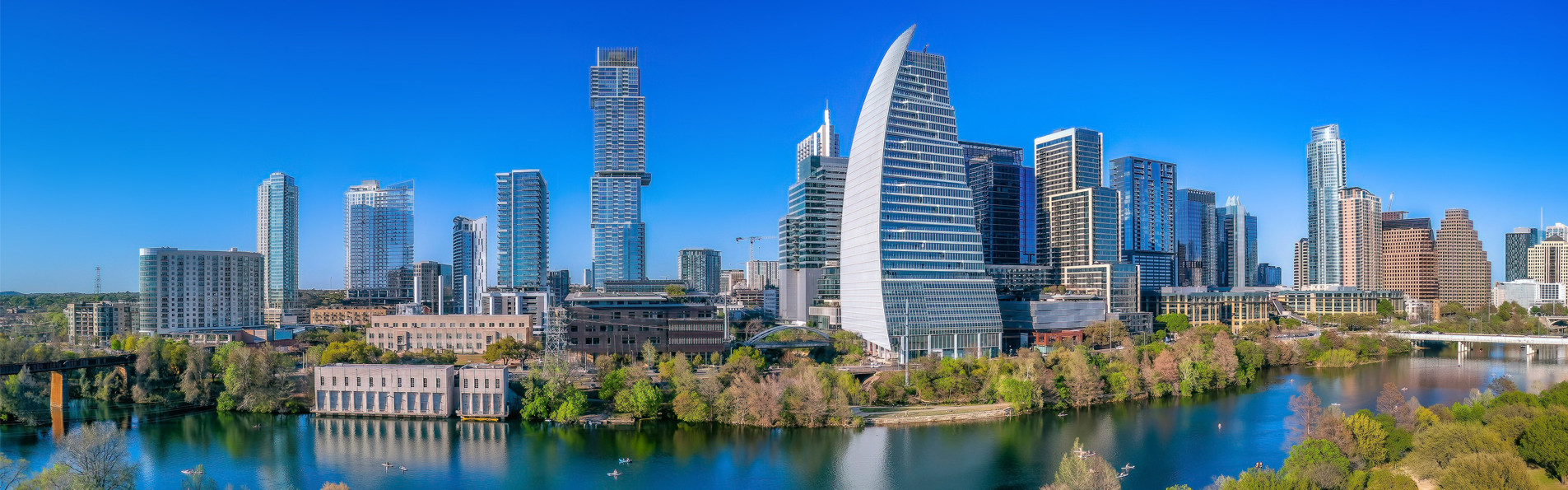 Austin Skyline and Lady Bird Lake