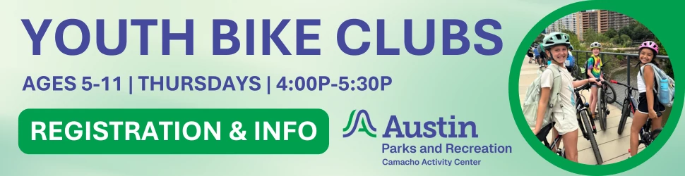 Youth Bike Clubs ages 5-11 meeting on Thursdays