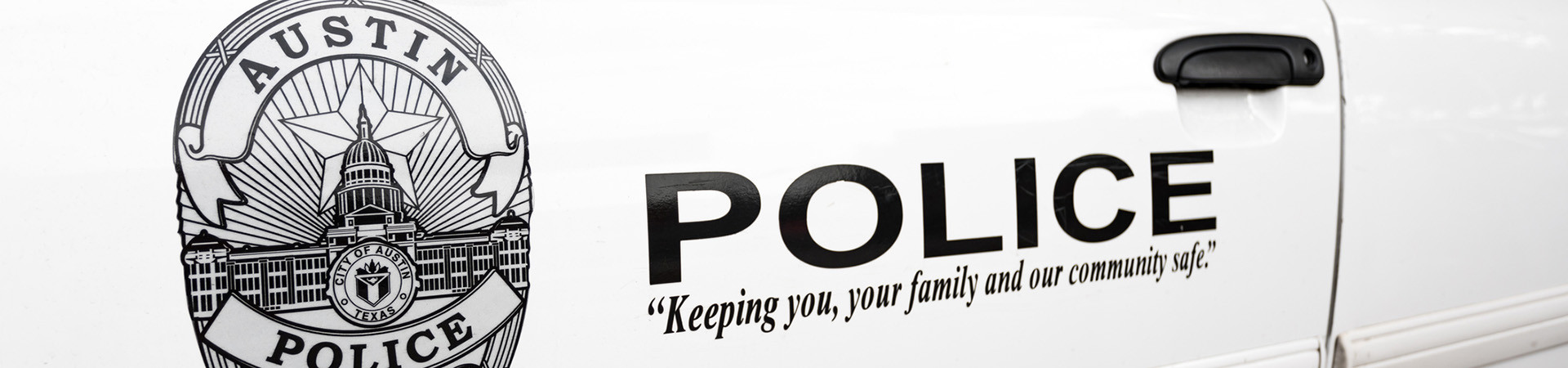 Police car in Austin, Texas