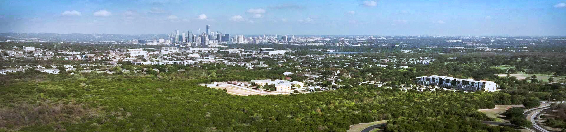 Drone view of the Grove-Riverside site