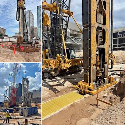D Wall Construction of the new Austin Convention Center