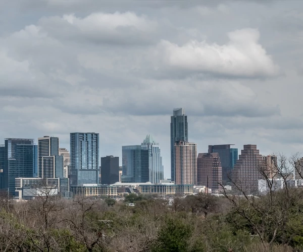 Austin Skyline during Winter
