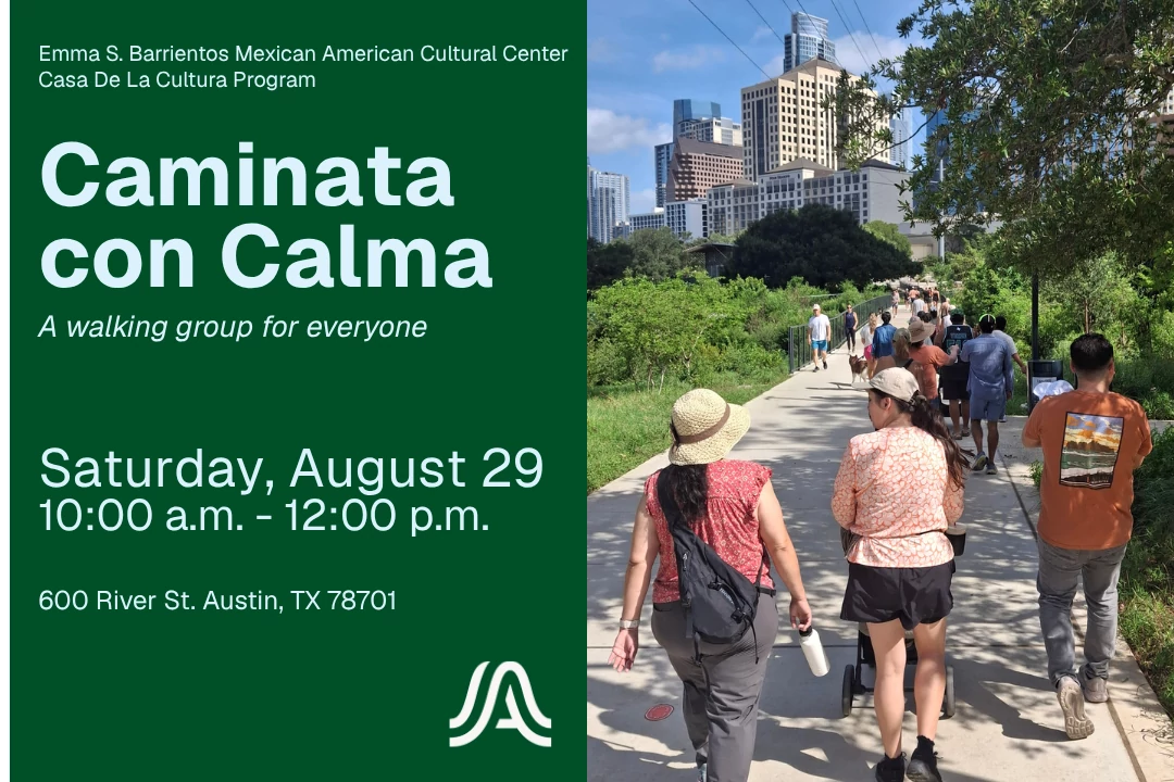 A flyer featuring a walking group 