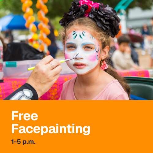 photo of girl getting face paint