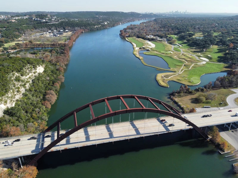 photo of Pennybacker Bridge and Lake Ausitn