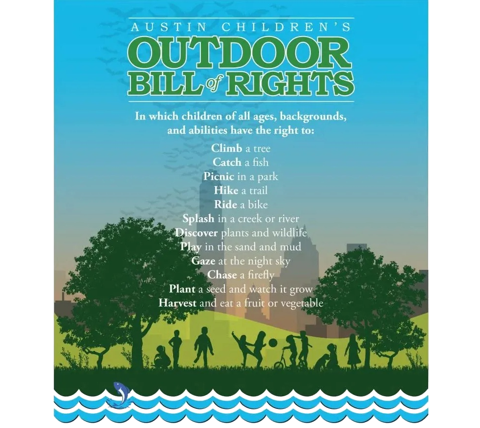 The top of the Children's Outdoor Bill of Rights