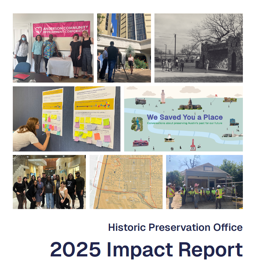 The cover of the 2025 Historic Preservation Office Impact report.