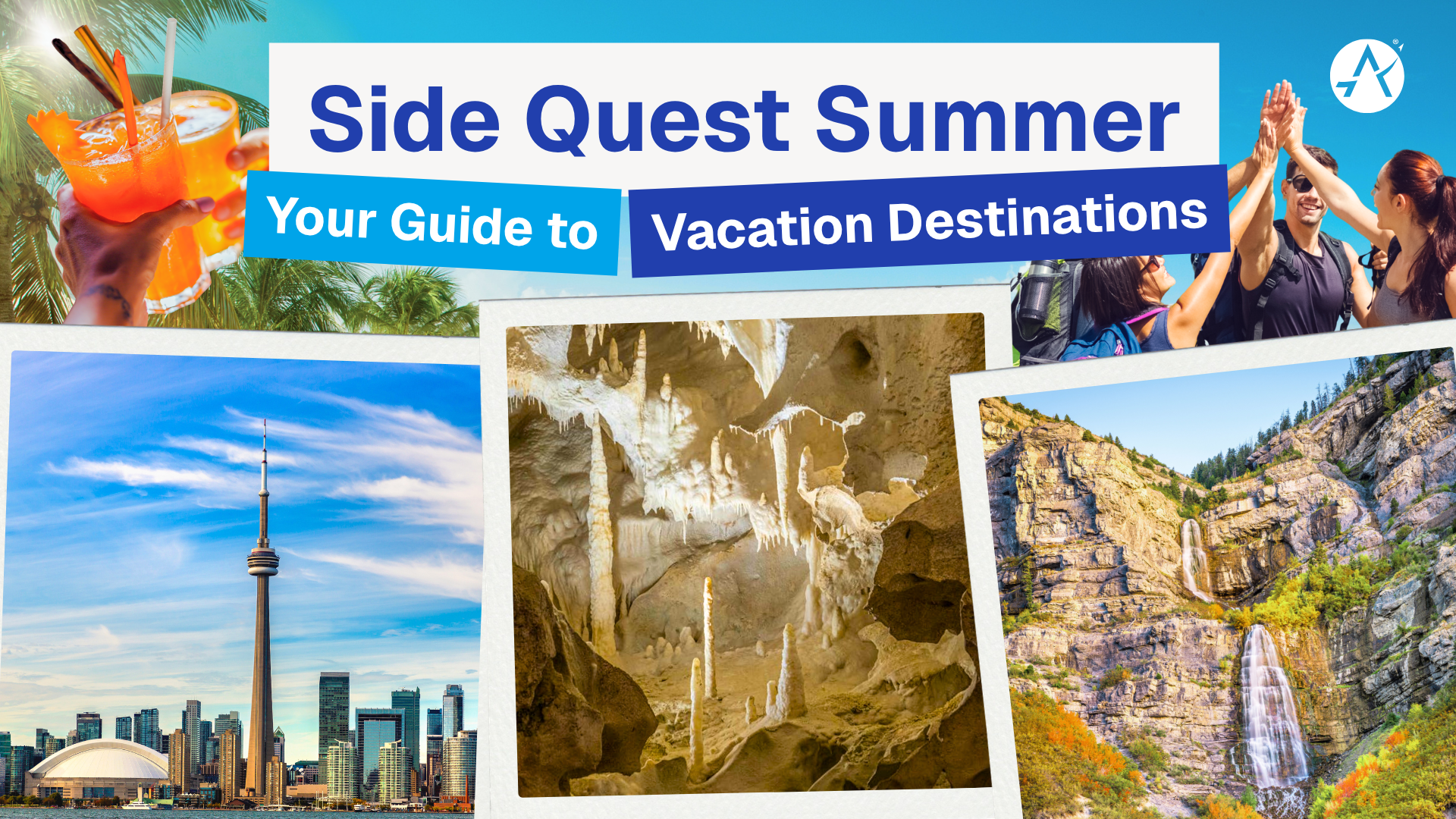 Side Quest Summer Vacation Destinations Graphic