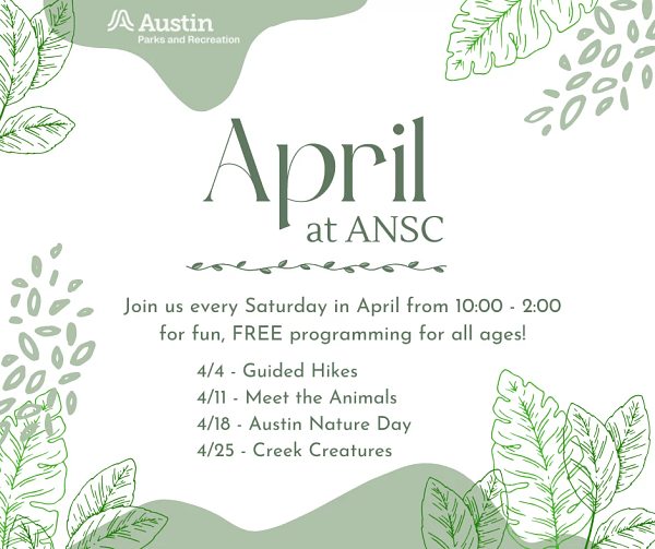 April at ANSC Saturday Programs