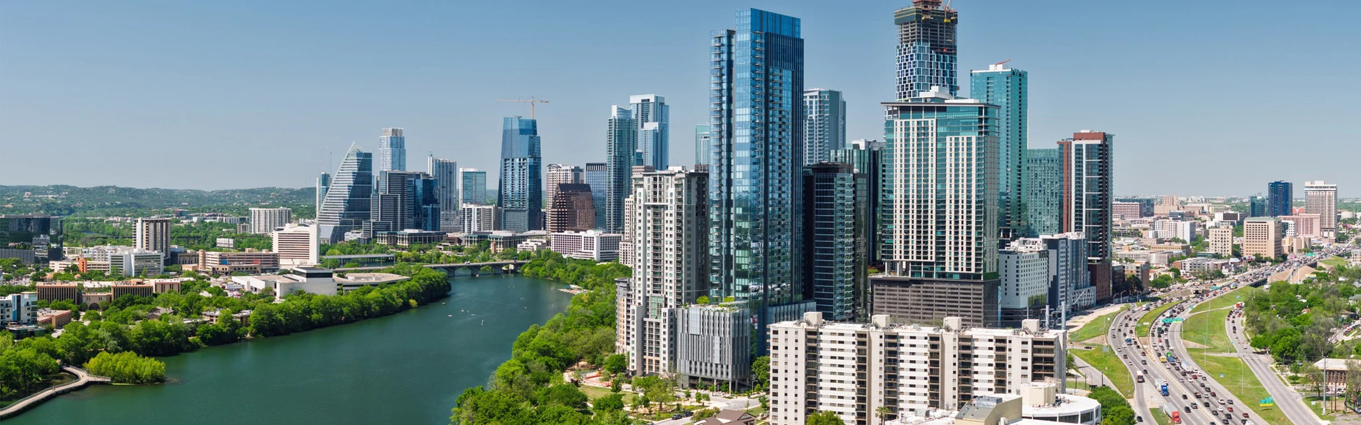 Austin Skyline and lake