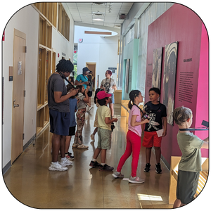 Counselor and kids at Carver Camps