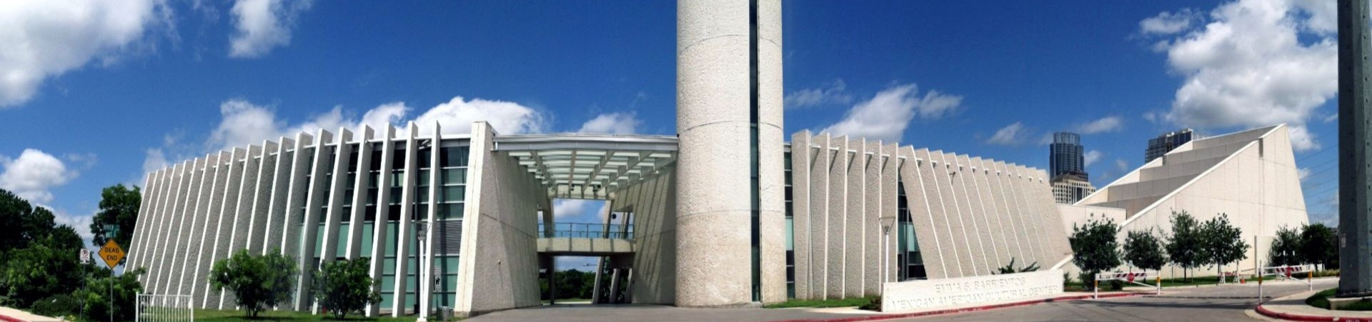 Front view of the Emma S. Barrientos Mexican American Cultural Center