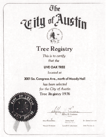 1976 Tree Registry