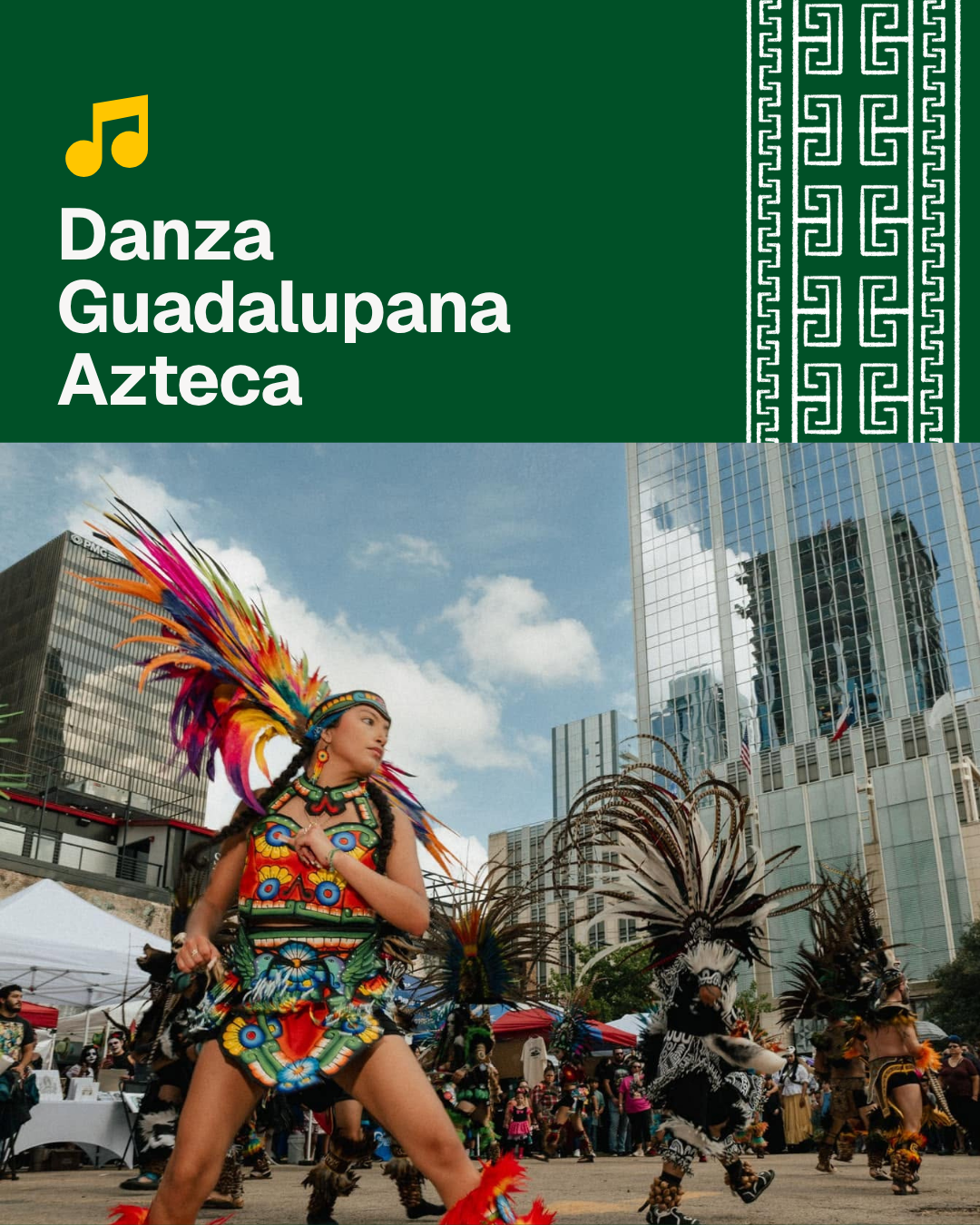 Graphic of Danza Azteca Guadalupana