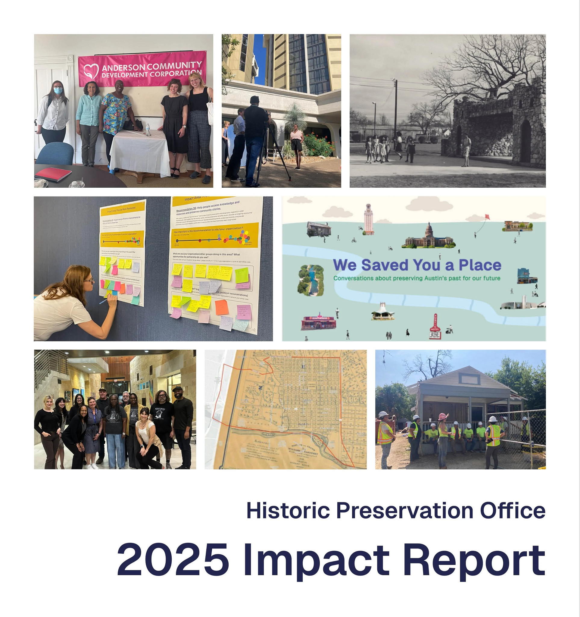 The cover of the 2025 Historic Preservation Office Impact report.