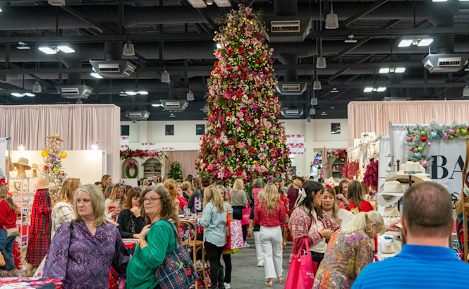 A Christmas Affair decor at the Palmer Events Center