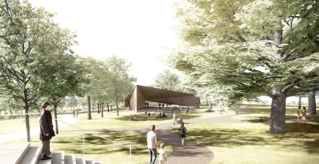 Rendering of the new AARC Pavilion