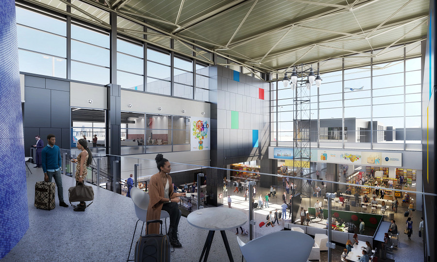 West Gate Expansion mezzanine rendering